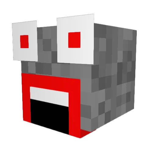 Kieselstein24 Minecraft avatar head, 3D render