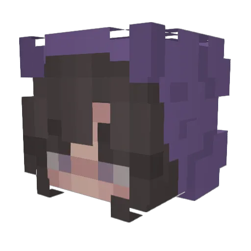 Kiffiarts Minecraft avatar head, 3D render
