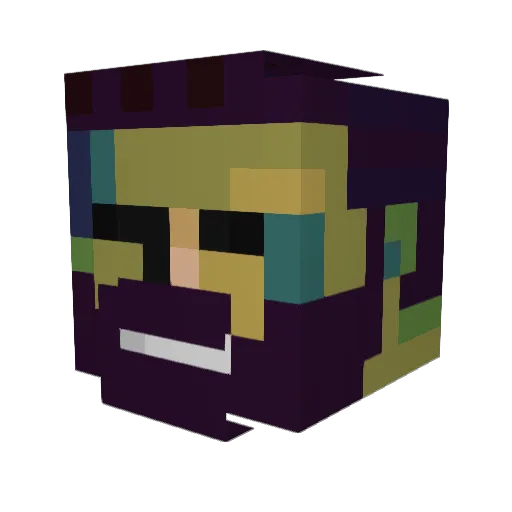 Kiffyman17 Minecraft avatar head, 3D render
