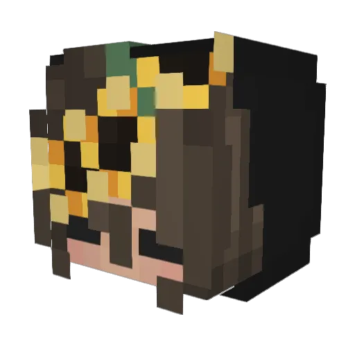 Kigertiger25 Minecraft avatar head, 3D render