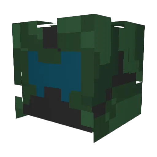 KiggIer Minecraft avatar head, 3D render