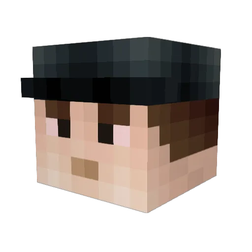 Kigkip Minecraft avatar head, 3D render