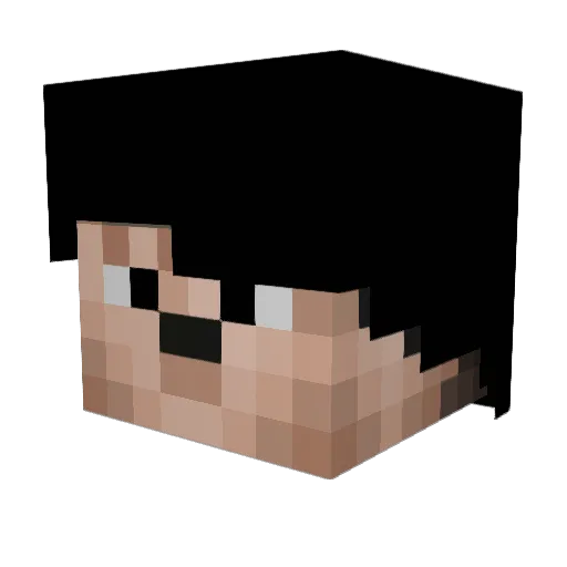 Kigldey Minecraft avatar head, 3D render