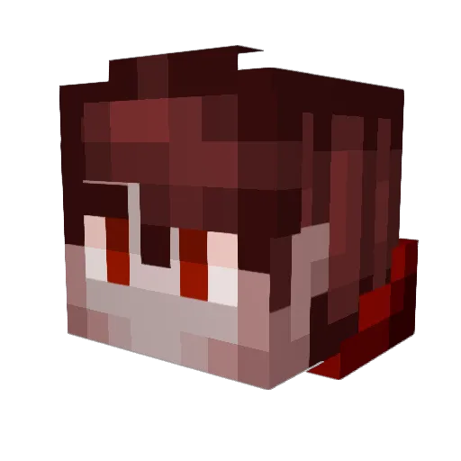 Kigorange Minecraft avatar head, 3D render
