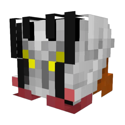 Kiguchi Minecraft avatar head, 3D render
