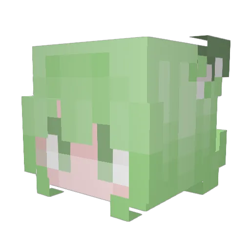 Kihtzi Minecraft avatar head, 3D render