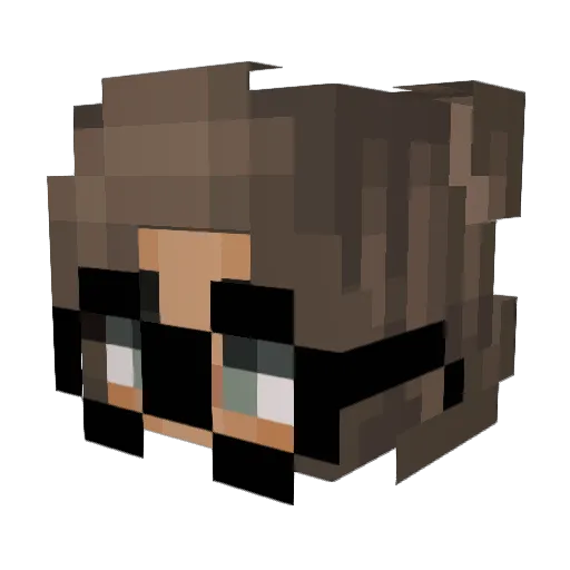 Kihyunie Minecraft avatar head, 3D render