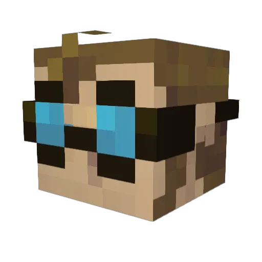 KiiLO11 Minecraft avatar head, 3D render