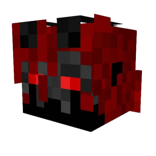 KiiMow Minecraft avatar head, 3D render