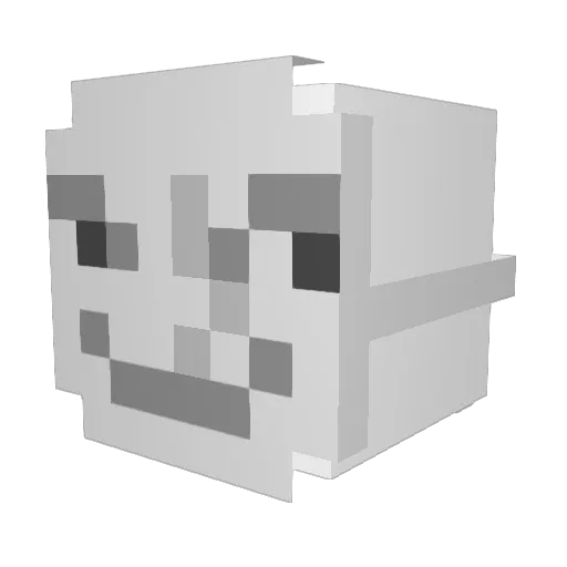 KiiR_ Minecraft avatar head, 3D render