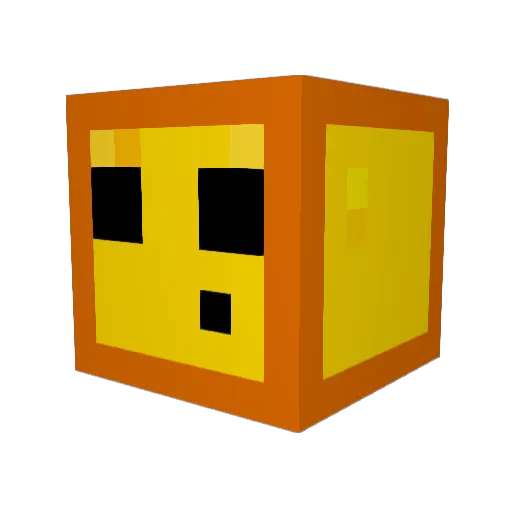 KiidLoco Minecraft avatar head, 3D render