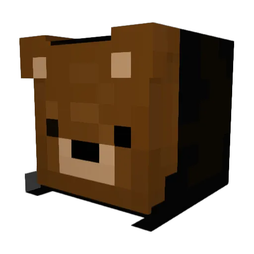 Kiigeki Minecraft avatar head, 3D render