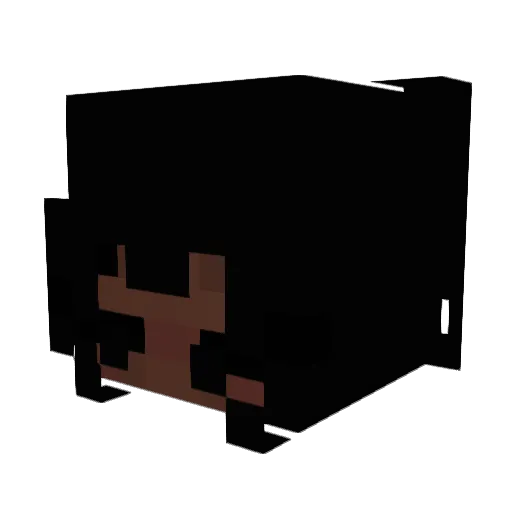 Kiikss Minecraft avatar head, 3D render