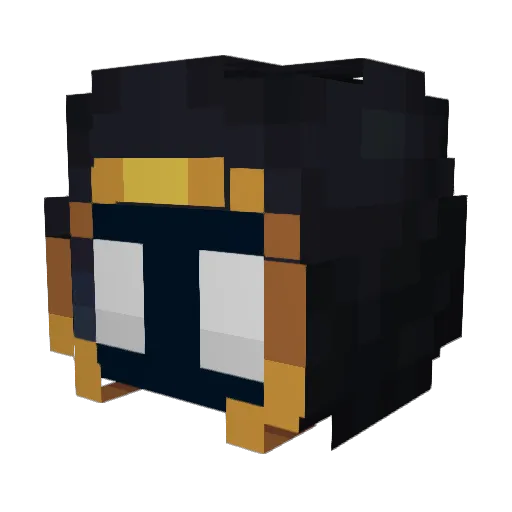 Kiikus Minecraft avatar head, 3D render