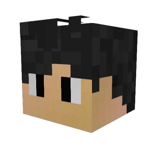 KiingJester Minecraft avatar head, 3D render