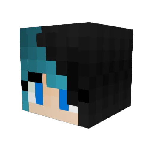 Kiino20 Minecraft avatar head, 3D render