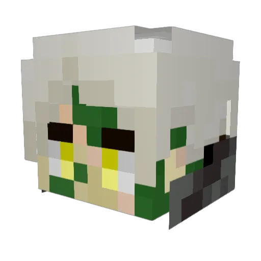 Kiion813 Minecraft avatar head, 3D render