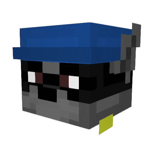 Kiirakka Minecraft avatar head, 3D render
