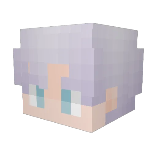 Kiiro36 Minecraft avatar head, 3D render