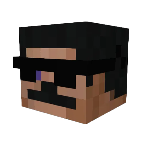 KiissMyAxe Minecraft avatar head, 3D render