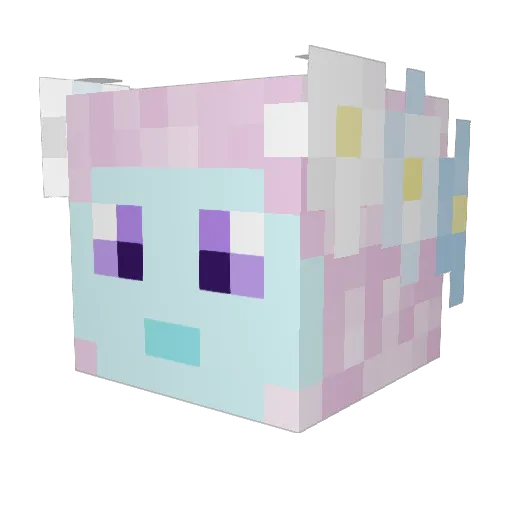 Kiithri Minecraft avatar head, 3D render