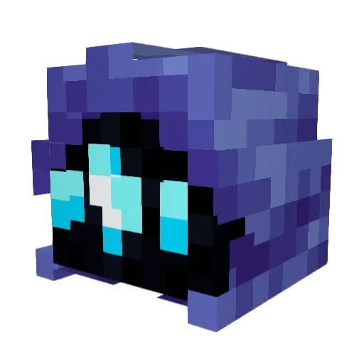Kiiwio Minecraft avatar head, 3D render