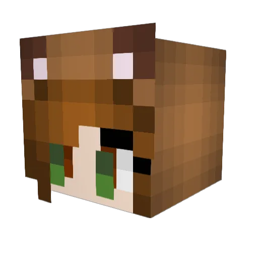 KikaKika009 Minecraft avatar head, 3D render