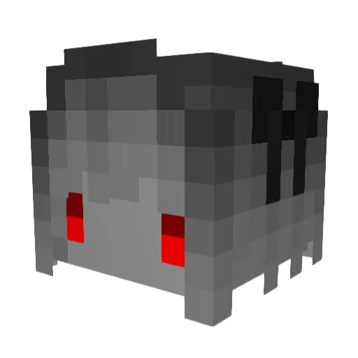 Kikano Minecraft avatar head, 3D render