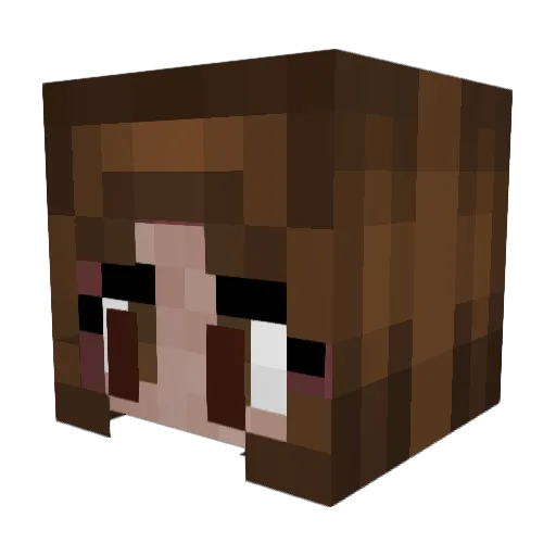 KikayKyla23 Minecraft avatar head, 3D render