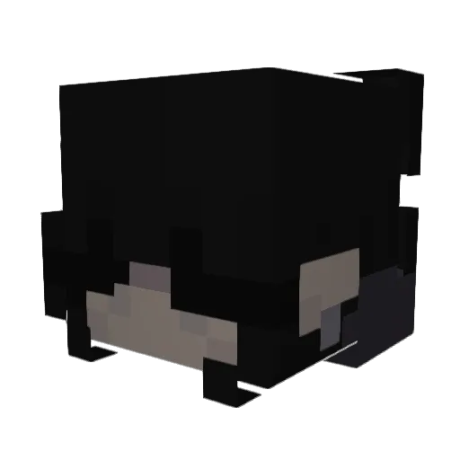 KikiKillik Minecraft avatar head, 3D render
