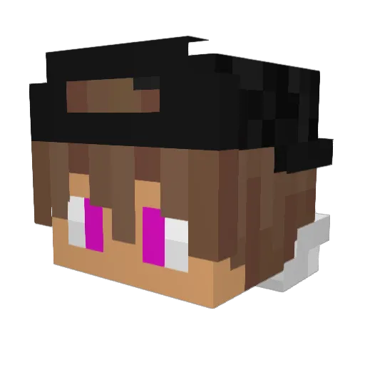 KikiKrash_ Minecraft avatar head, 3D render