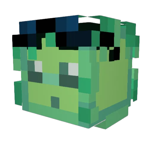 Kiki_Kattz Minecraft avatar head, 3D render