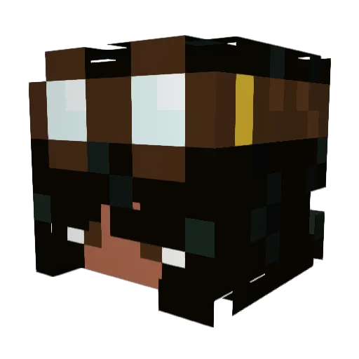 Kikidemon108 Minecraft avatar head, 3D render