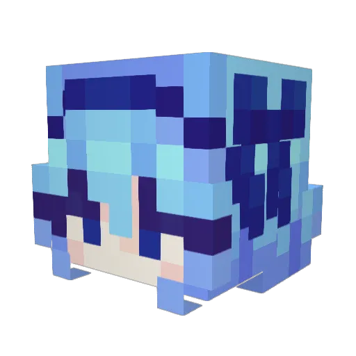Kikimora327 Minecraft avatar head, 3D render