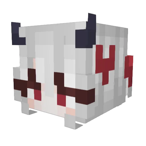 KikinDnl Minecraft avatar head, 3D render