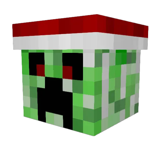 Kikkisan Minecraft avatar head, 3D render