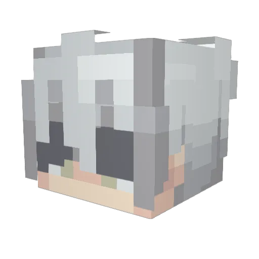 Kiko10120 Minecraft avatar head, 3D render