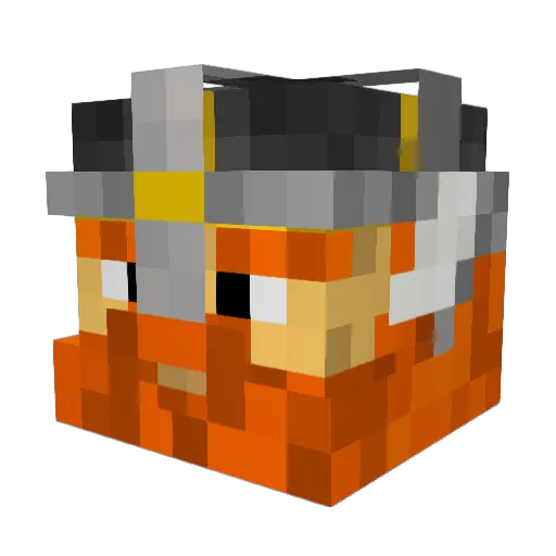 KikoBX Minecraft avatar head, 3D render