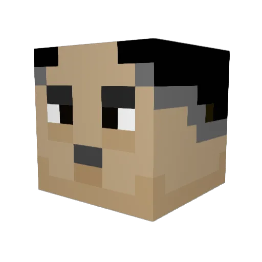 KikoRibera69 Minecraft avatar head, 3D render