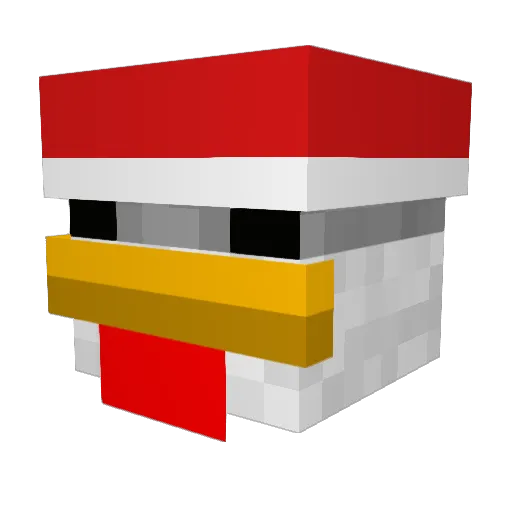 Kikob_01 Minecraft avatar head, 3D render