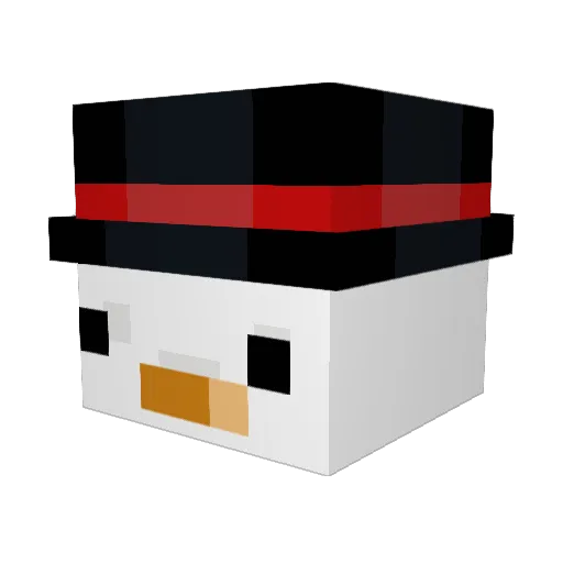 KikooProductions Minecraft avatar head, 3D render