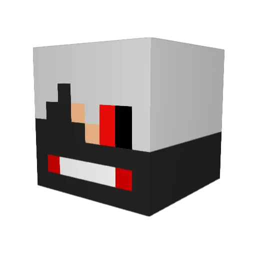 Kikori92 Minecraft avatar head, 3D render