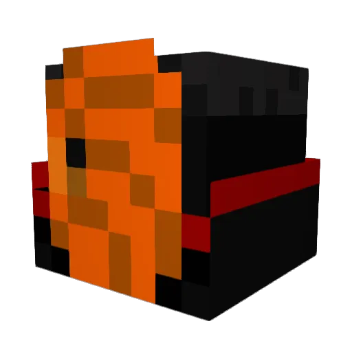 Kikozmycose Minecraft avatar head, 3D render