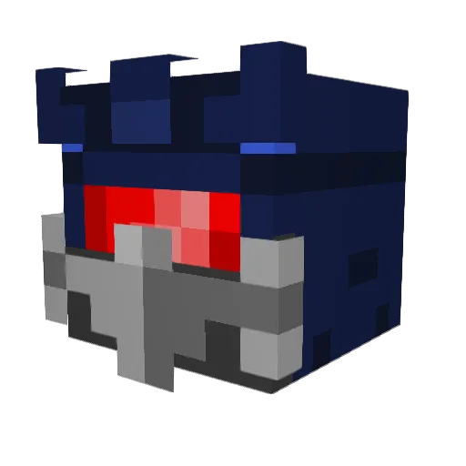 Kikutaro Minecraft avatar head, 3D render