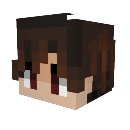 Kikw12 Minecraft avatar head, 3D render