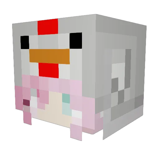 Kikyo_tyan Minecraft avatar head, 3D render