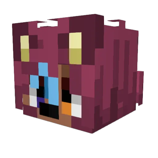 Kil1aKaoz Minecraft avatar head, 3D render