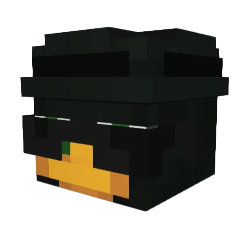 KilIiX Minecraft avatar head, 3D render