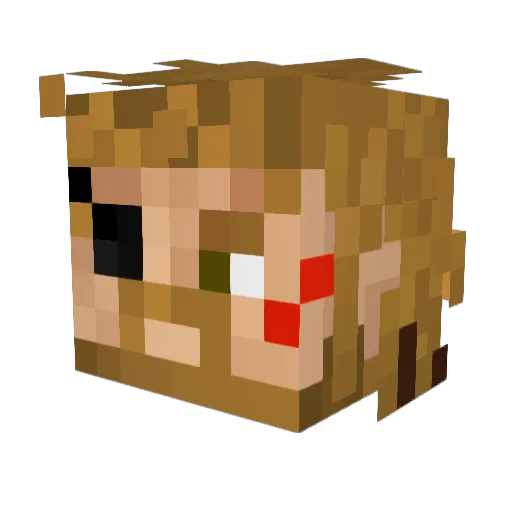 KilLTxFCH Minecraft avatar head, 3D render