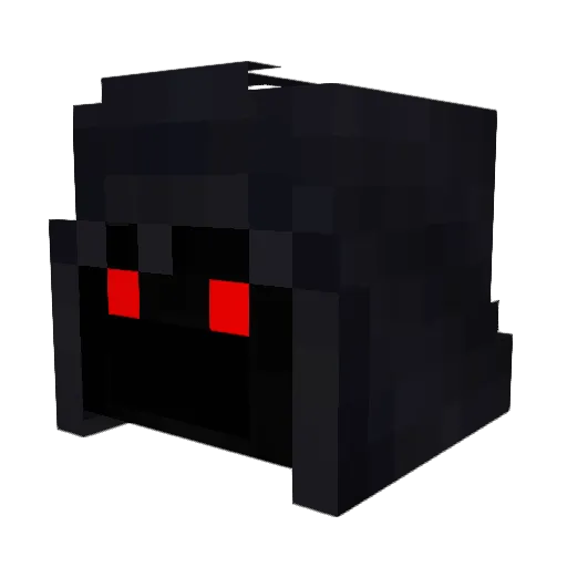 KilOnFire Minecraft avatar head, 3D render